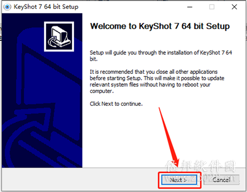 keyshot 7.2安装教程